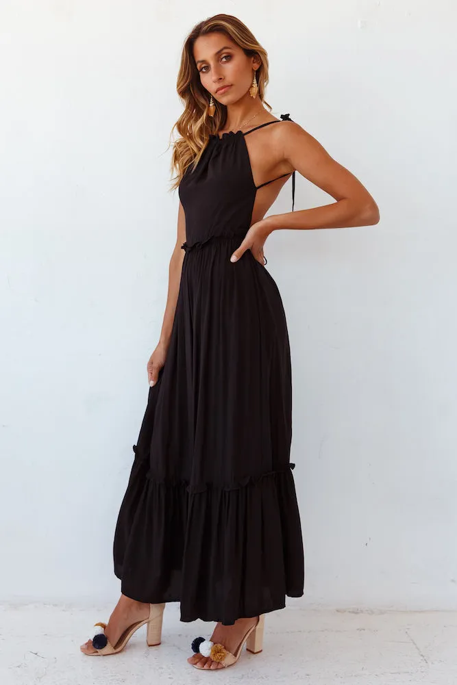 The Eve Maxi Dress Black sold by Fortunate One product image thumbnail 5