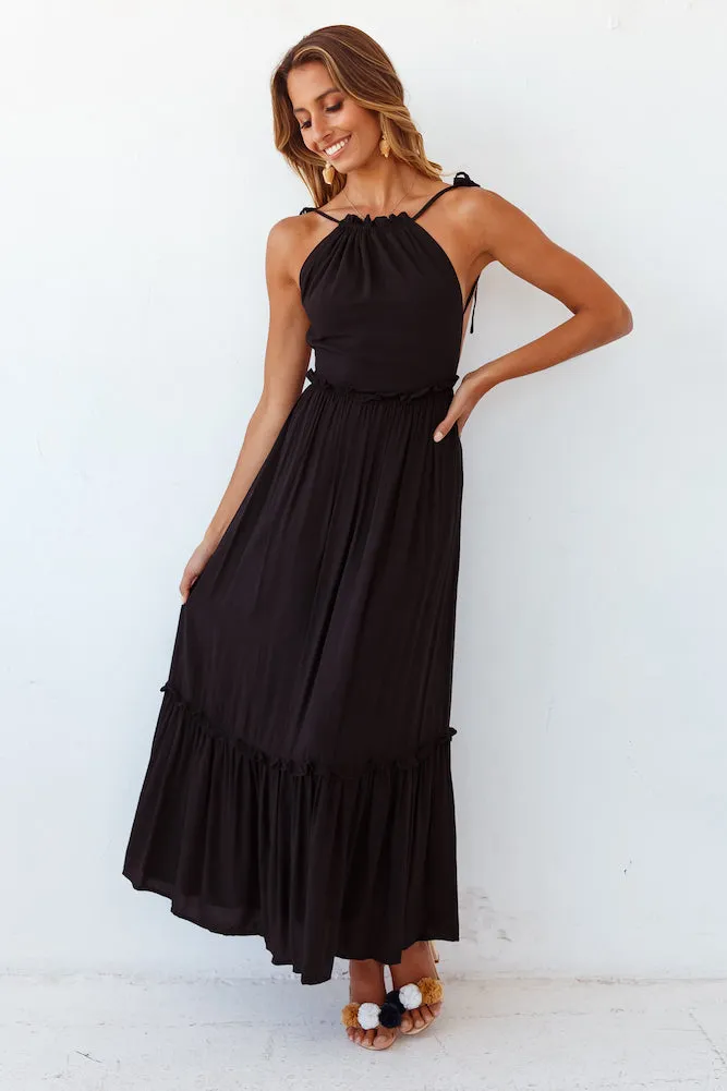 The Eve Maxi Dress Black sold by Fortunate One product image thumbnail 4