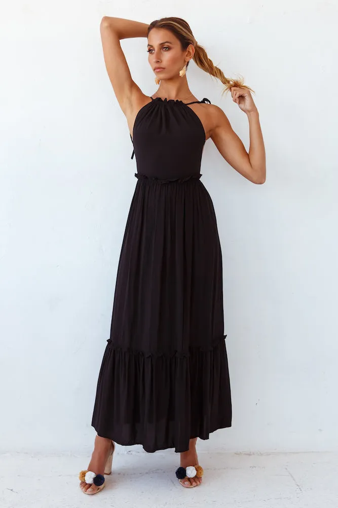 The Eve Maxi Dress Black sold by Fortunate One