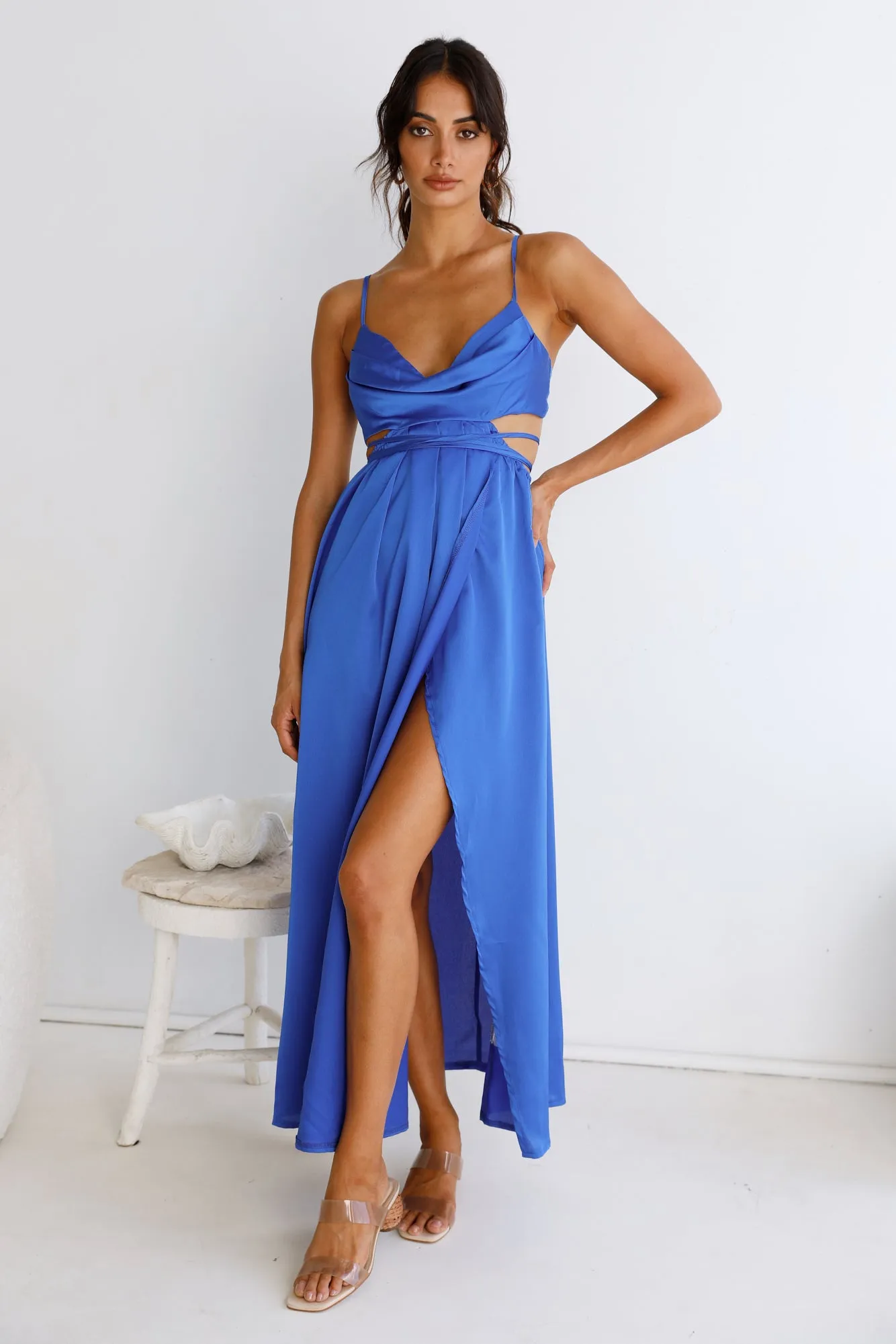 Be My Darling Maxi Dress Royal Blue sold by Fortunate One