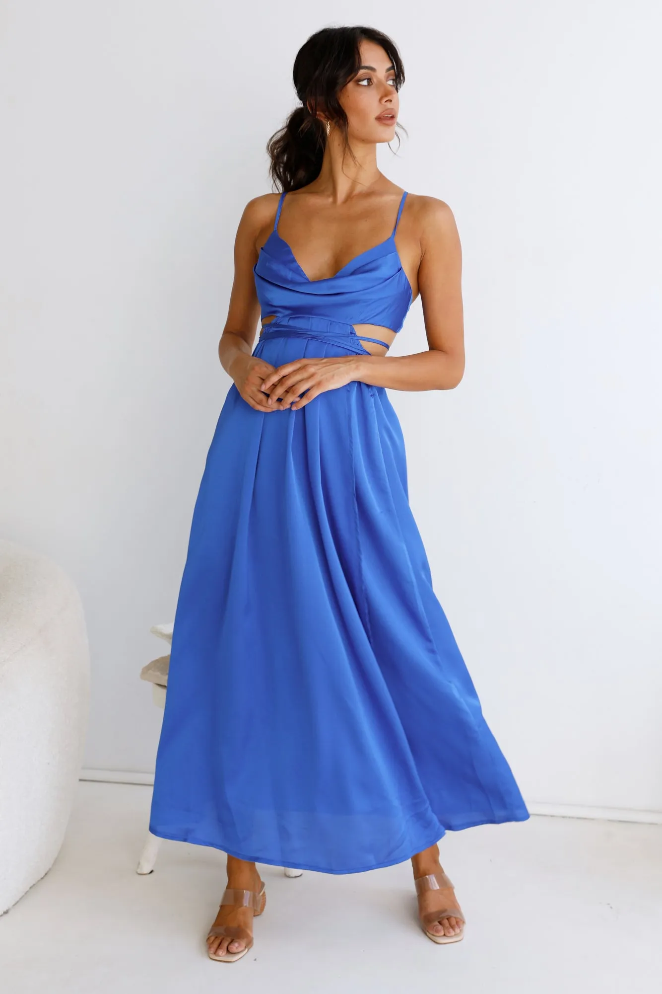 Be My Darling Maxi Dress Royal Blue sold by Fortunate One product image thumbnail 3