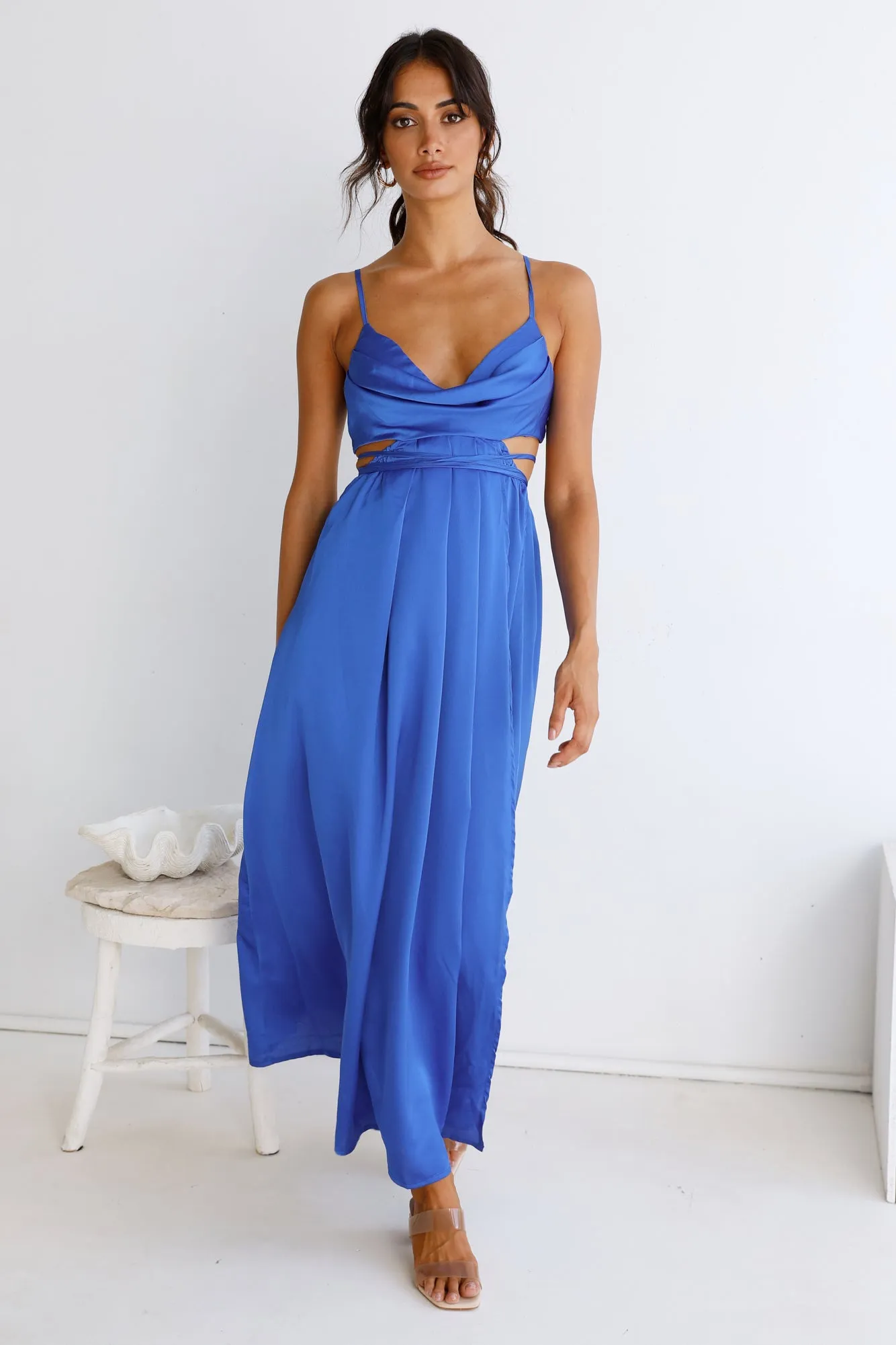 Be My Darling Maxi Dress Royal Blue sold by Fortunate One product image thumbnail 4