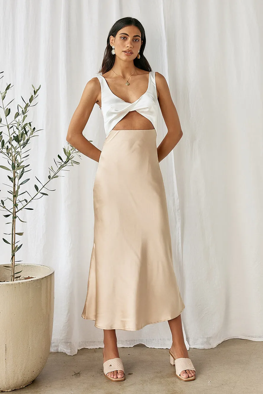 When You Breathe Maxi Dress Beige sold by Fortunate One product image thumbnail 2