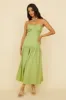 Azaleana Midi Dress Green sold by Fortunate One