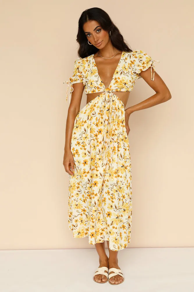 Flowers In The Sun Maxi Dress sold by Fortunate One product image thumbnail 3