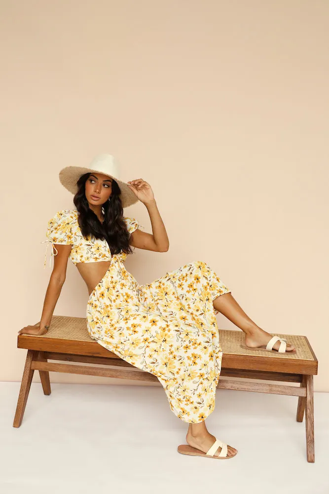 Flowers In The Sun Maxi Dress sold by Fortunate One product image thumbnail 4