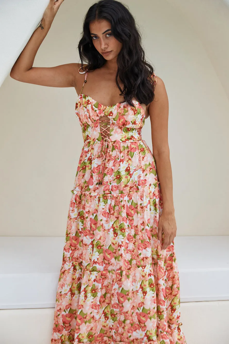 Raspberry Lemonade Maxi Dress Pink sold by Fortunate One product image thumbnail 3