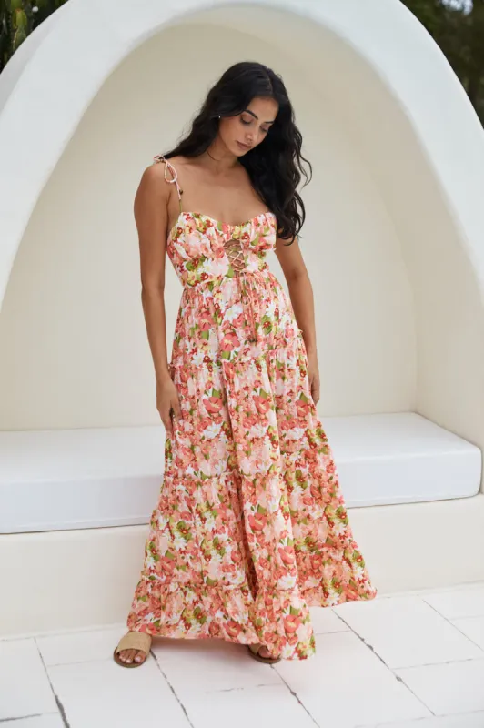 Raspberry Lemonade Maxi Dress Pink sold by Fortunate One