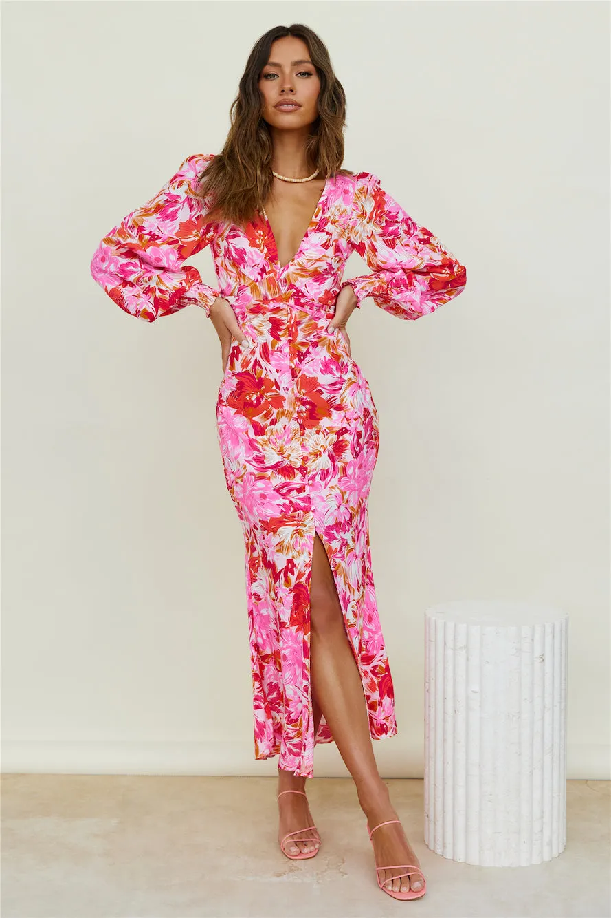 Starry Night Maxi Dress Pink sold by Fortunate One product image thumbnail 4
