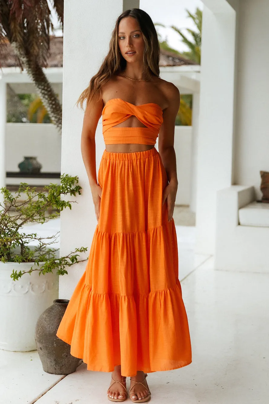 Golden Moon Crop Top Orange sold by Fortunate One product image thumbnail 4