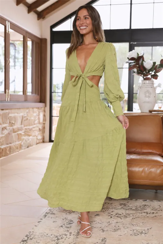 Forever Moments Maxi Dress Green sold by Fortunate One