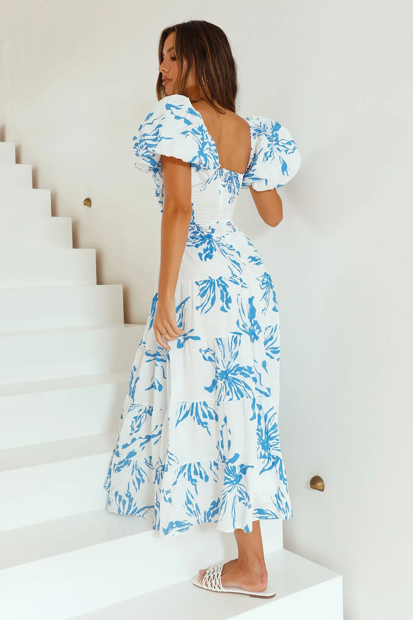 Seaside Breeze Maxi Dress Blue sold by Fortunate One product image thumbnail 4