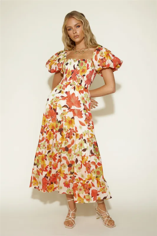 Autumn Dreams Maxi Dress Floral sold by Fortunate One