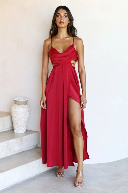 With You Maxi Dress Wine sold by Fortunate One