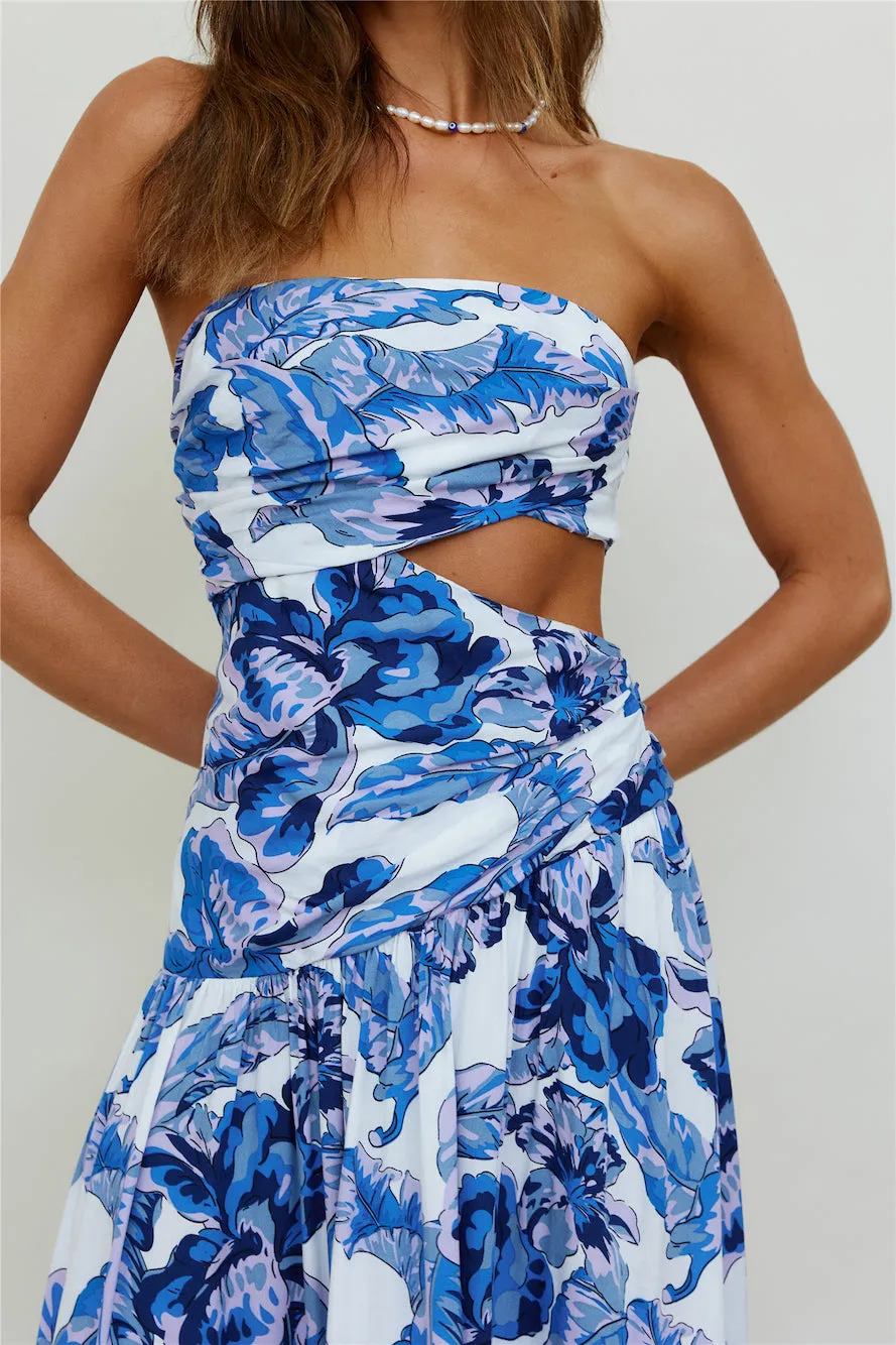 Sun Drenched Maxi Dress Blue sold by Fortunate One product image thumbnail 2