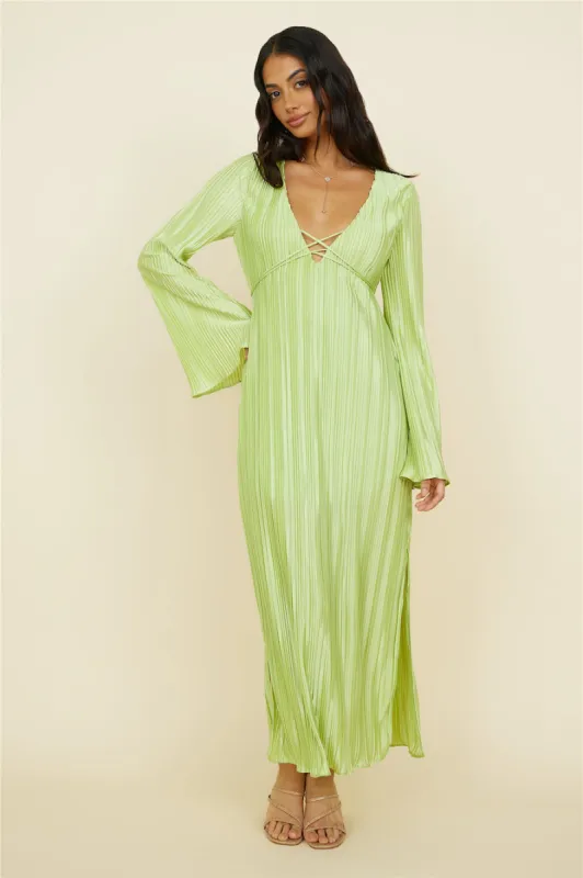 Polonius Maxi Dress Green sold by Fortunate One
