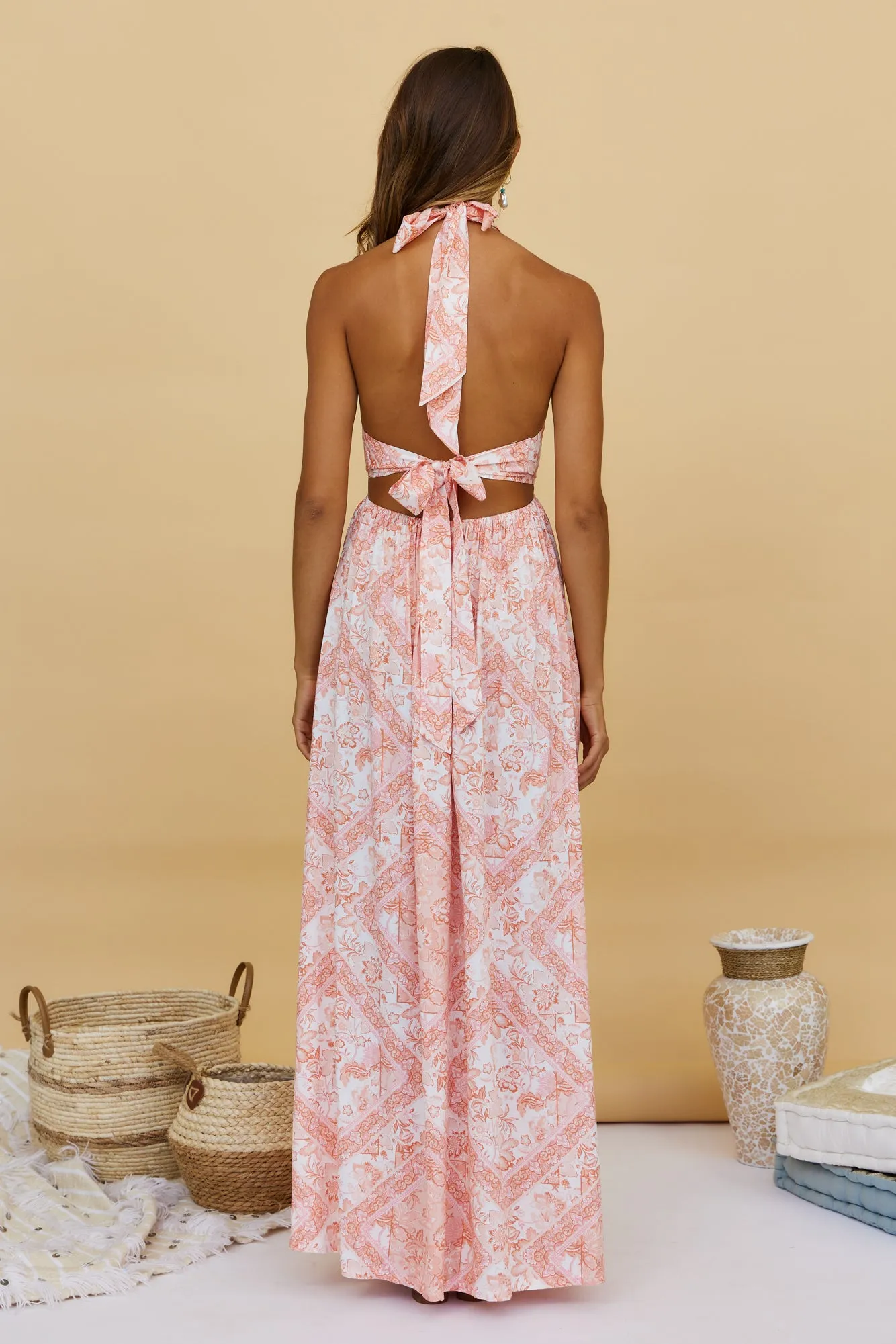 Paisley Blooms Maxi Dress sold by Fortunate One product image thumbnail 4