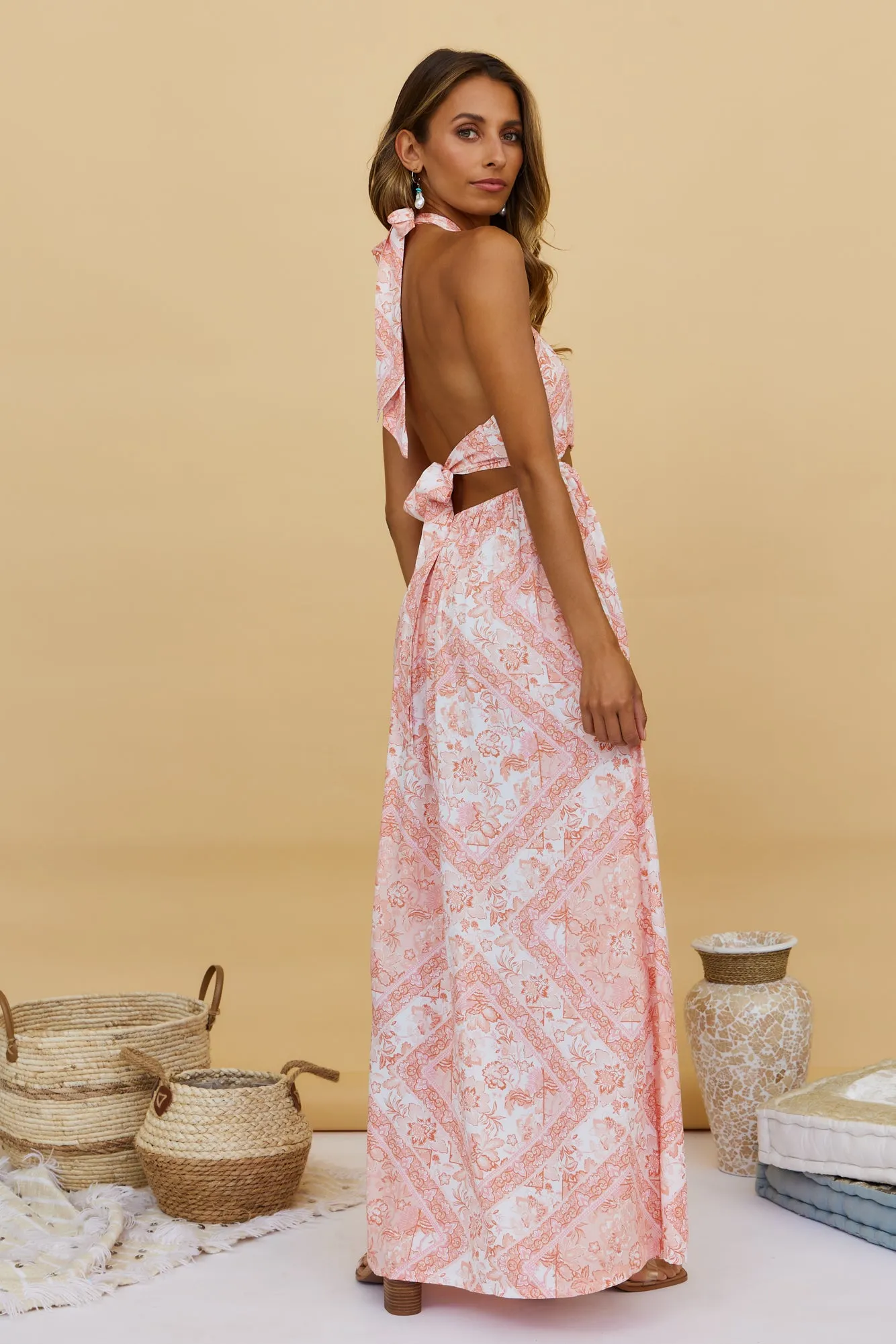Paisley Blooms Maxi Dress sold by Fortunate One product image thumbnail 5