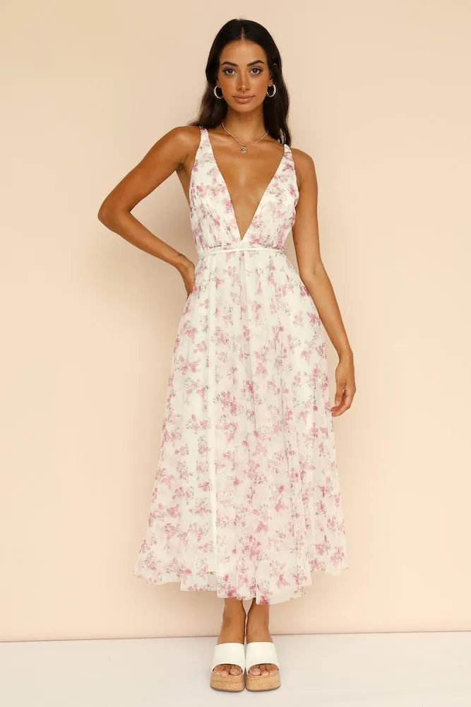 Mayflower Maxi Dress Pink sold by Fortunate One product image thumbnail 3