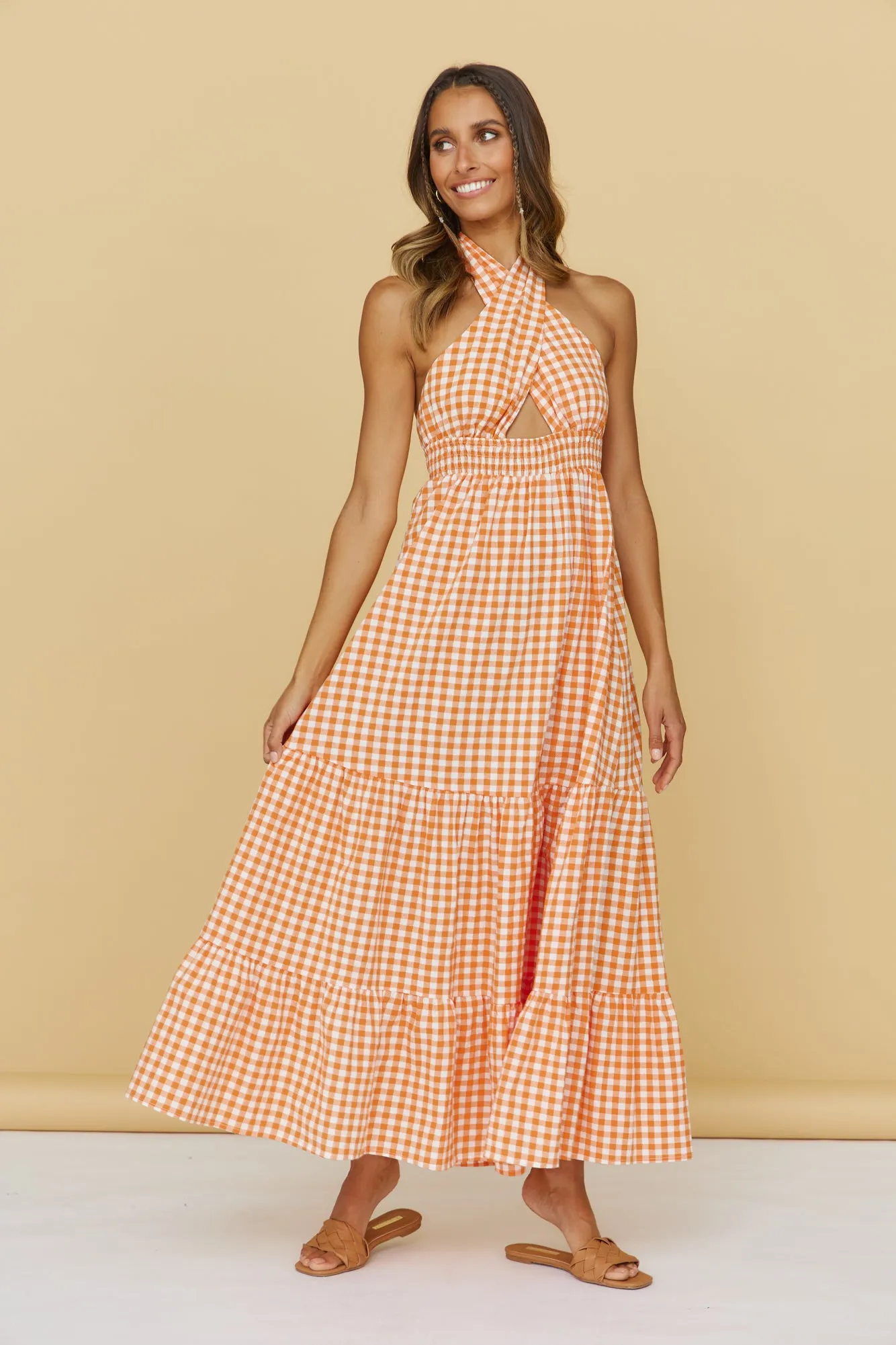 One Dream Maxi Dress Orange sold by Fortunate One