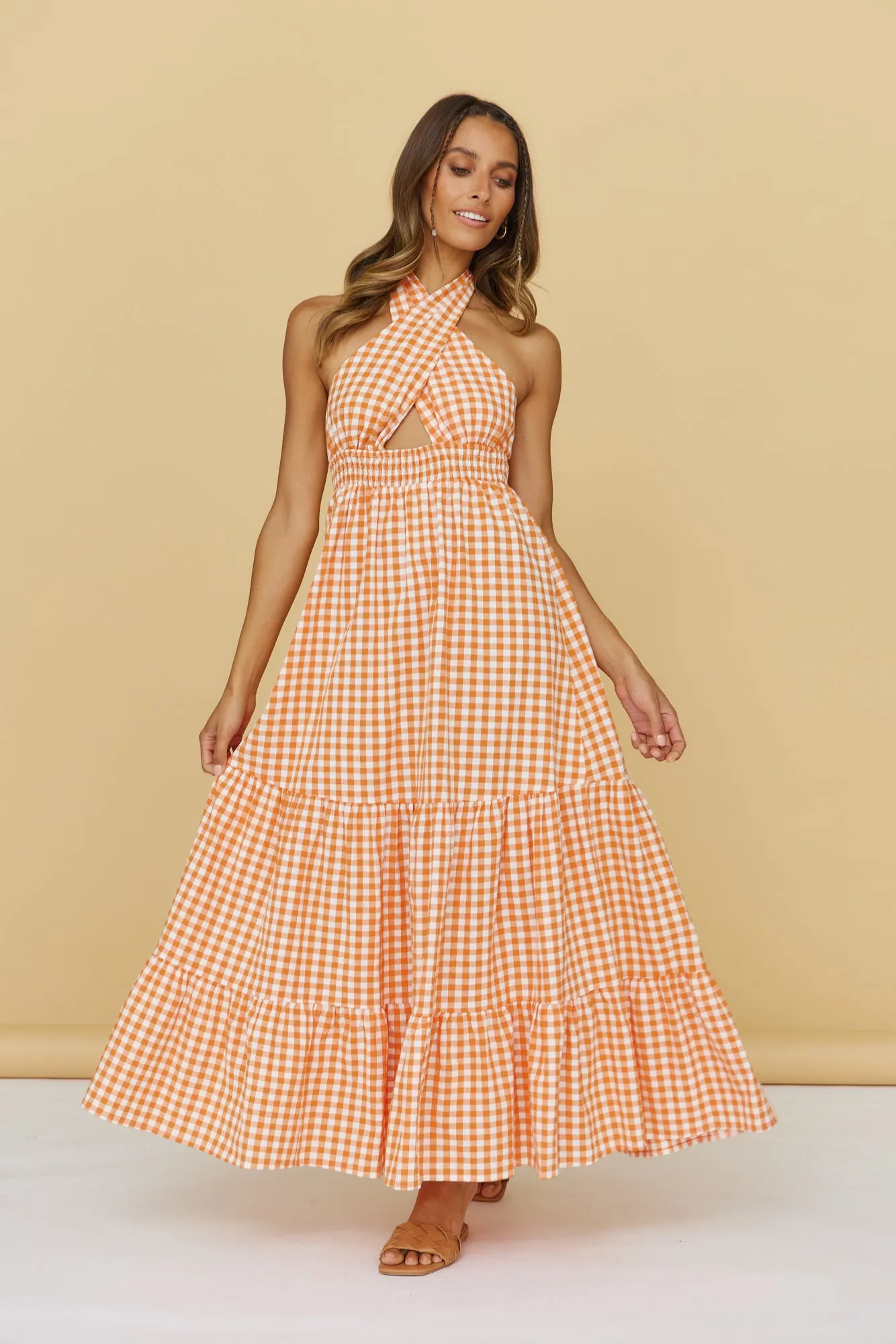One Dream Maxi Dress Orange sold by Fortunate One product image thumbnail 2