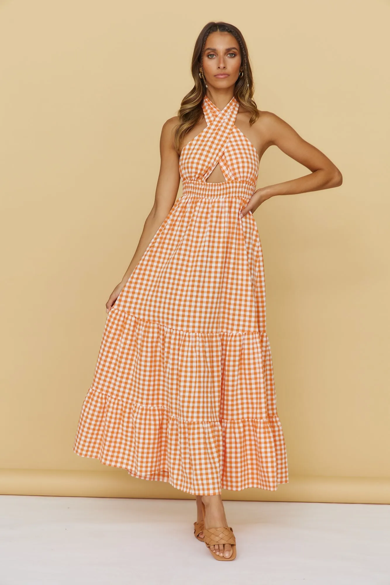One Dream Maxi Dress Orange sold by Fortunate One product image thumbnail 3