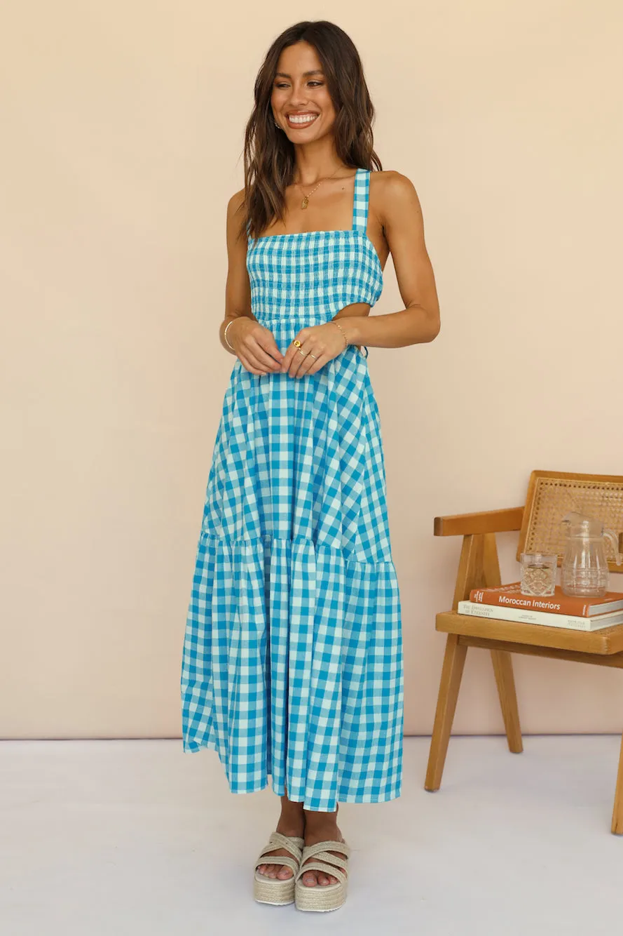 Head In The Clouds Maxi Dress Blue sold by Fortunate One product image thumbnail 3