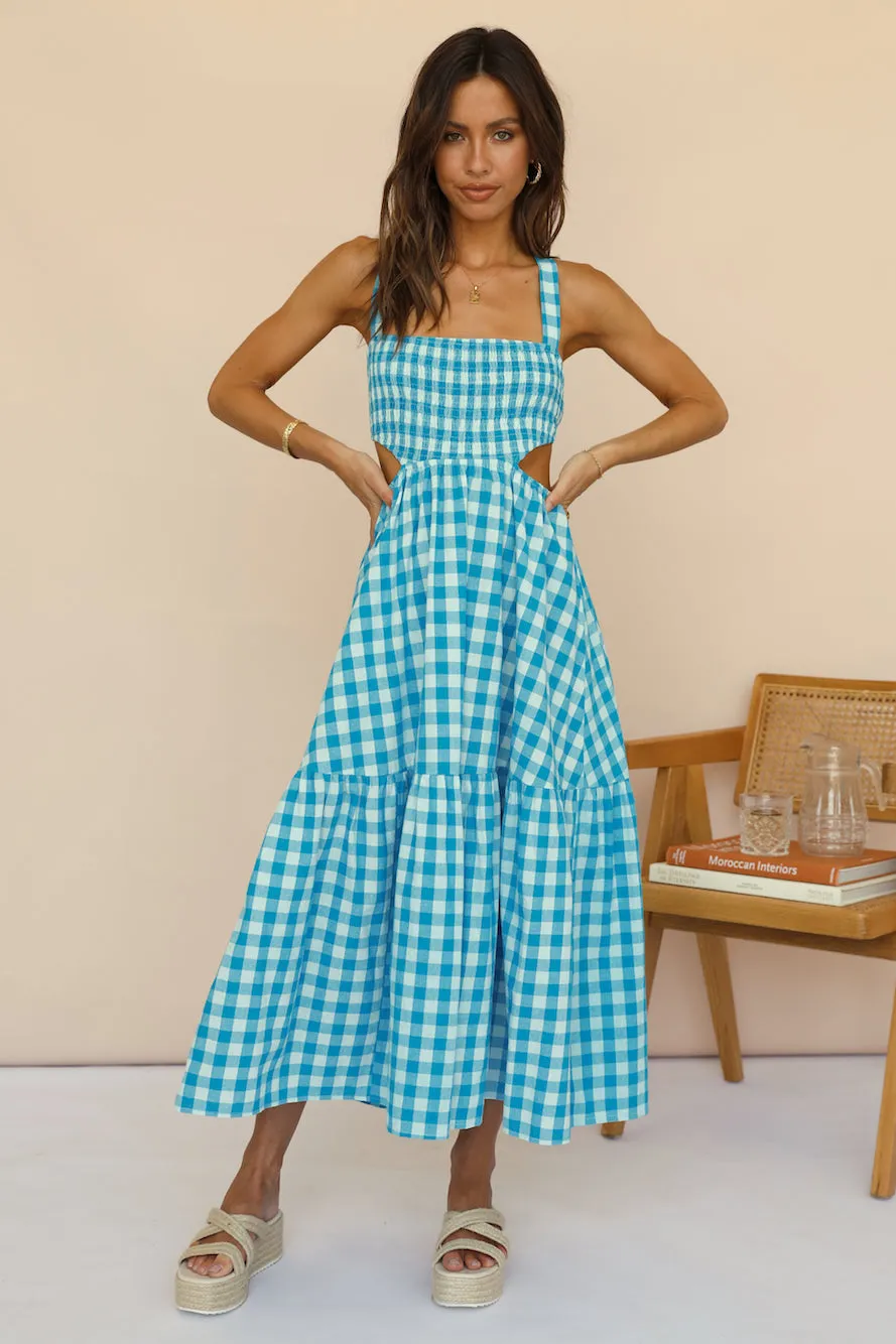 Head In The Clouds Maxi Dress Blue sold by Fortunate One product image thumbnail 4