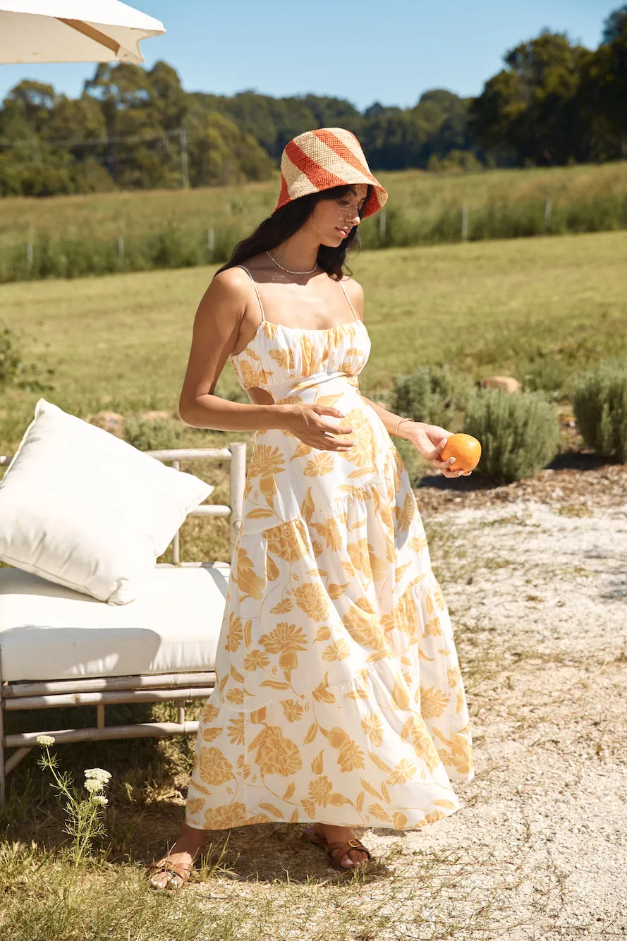 Sunset Trails Maxi Dress Yellow sold by Fortunate One product image thumbnail 4