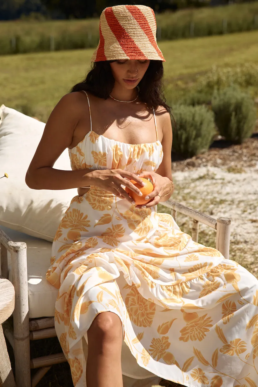 Sunset Trails Maxi Dress Yellow sold by Fortunate One