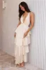 Golden Age Satin Maxi Dress Yellow sold by Fortunate One