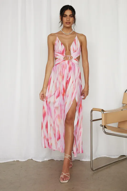 Poolside Chill Maxi Dress Pink sold by Fortunate One