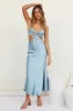 City Sunset Maxi Dress Blue sold by Fortunate One