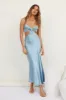 City Sunset Maxi Dress Blue sold by Fortunate One