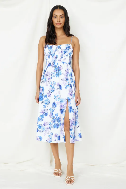 Coastal Living Midi Dress White sold by Fortunate One