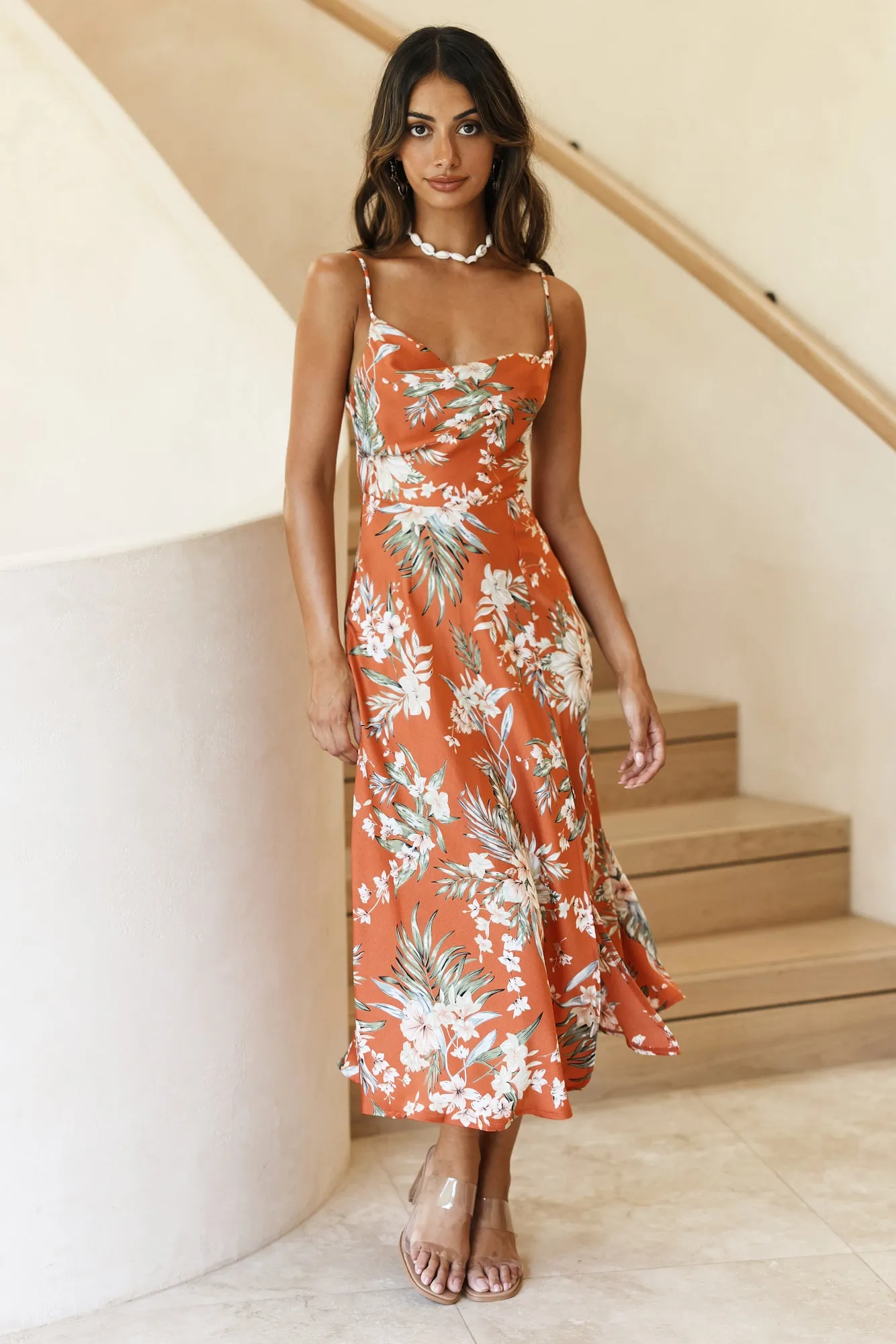 Feeling Proud Maxi Dress Rust sold by Fortunate One