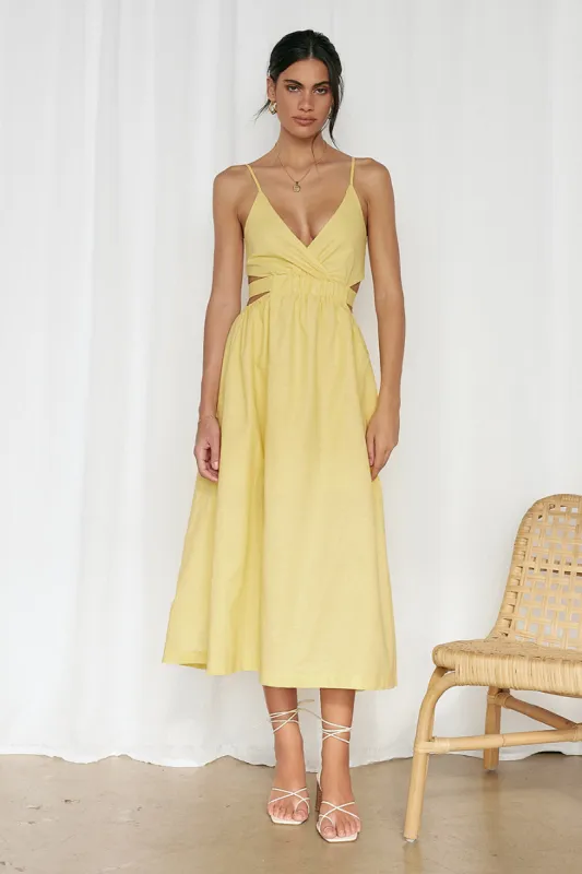 Bon Voyage Maxi Dress Yellow sold by Fortunate One