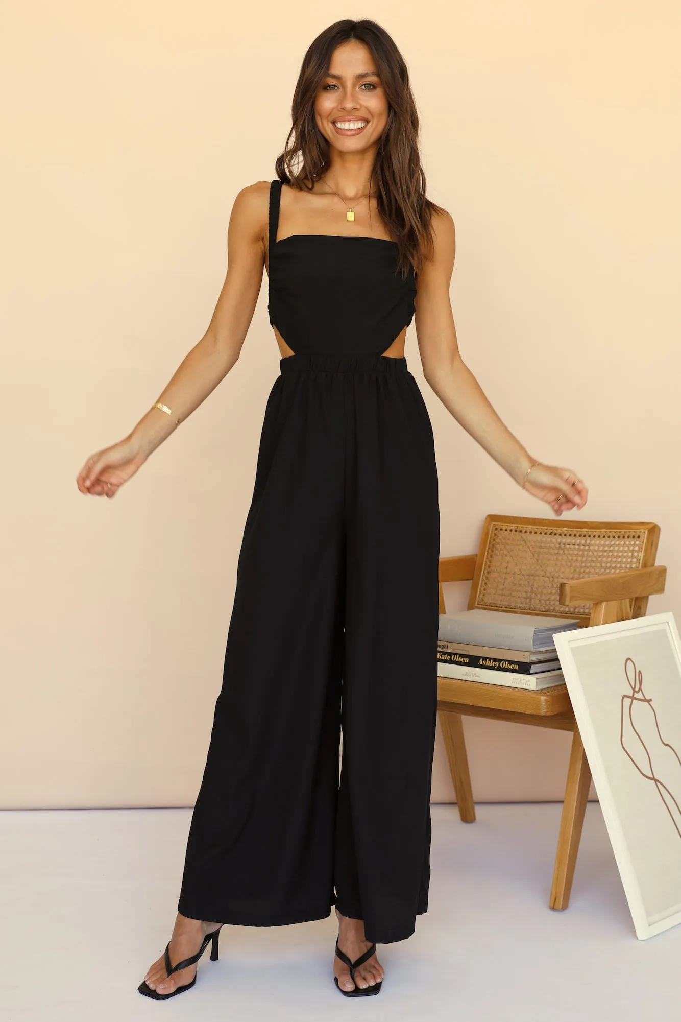 Evergarden Jumpsuit Black sold by Fortunate One product image thumbnail 3