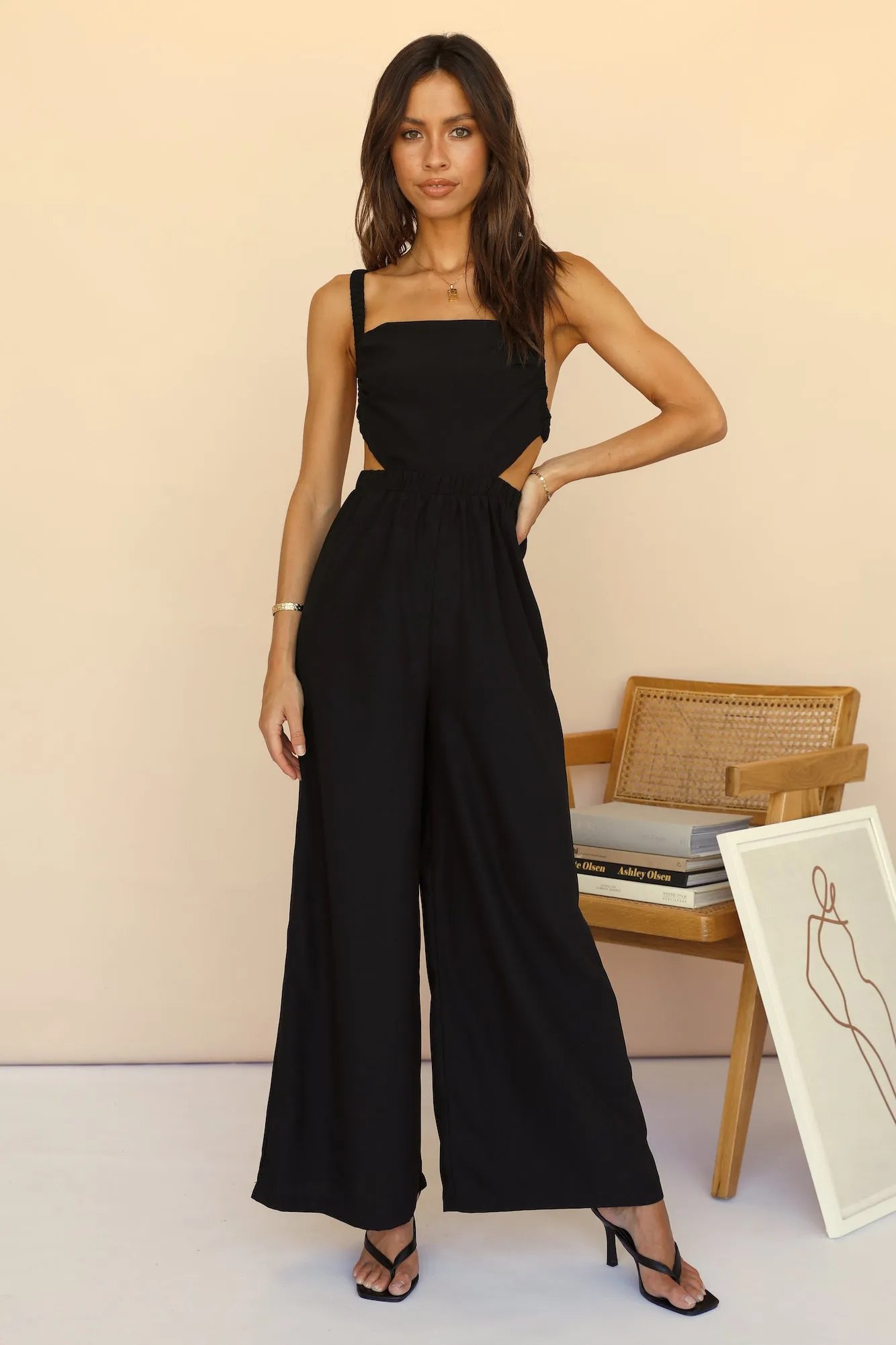 Evergarden Jumpsuit Black sold by Fortunate One