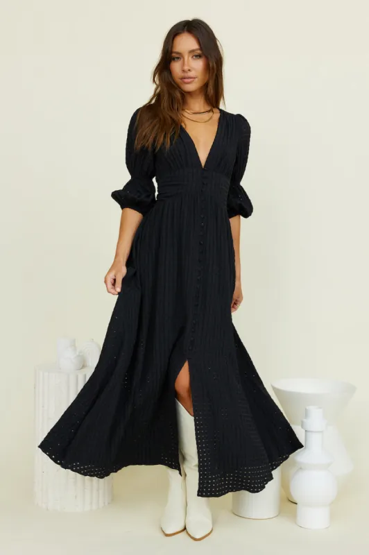 Arabella Maxi Dress Black sold by Fortunate One