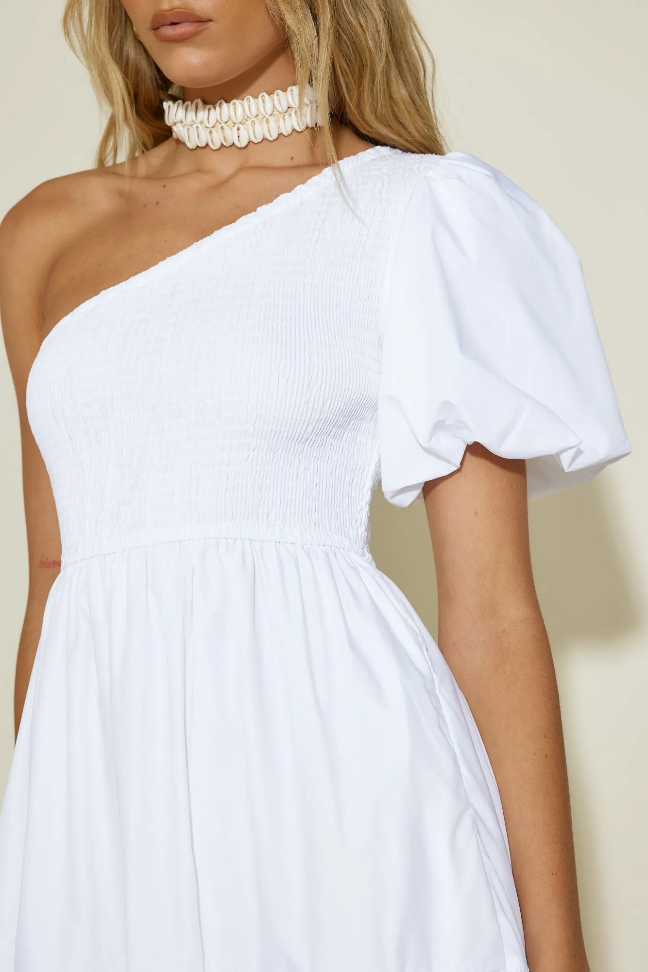 Strawberry Daiquiri Maxi Dress White sold by Fortunate One product image thumbnail 2