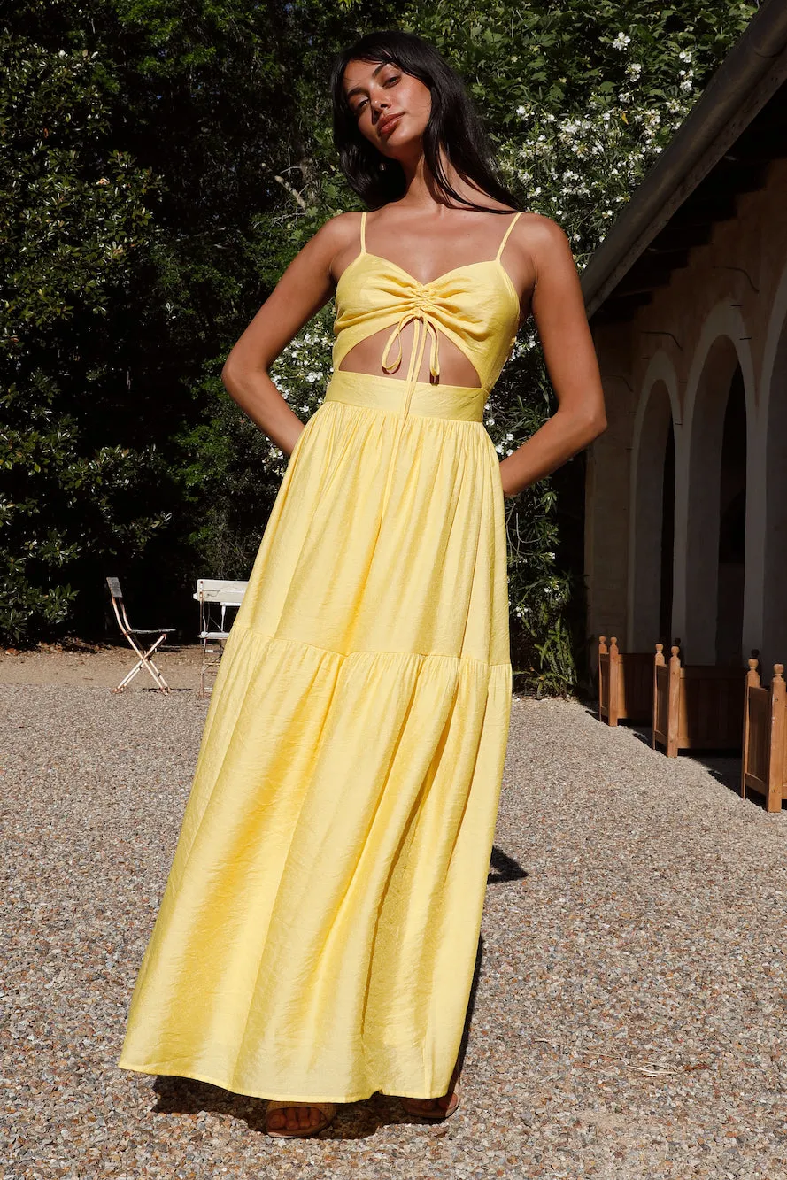 Summer Disposition Maxi Dress Yellow sold by Fortunate One product image thumbnail 3