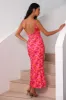 Take Me To Dinner Maxi Dress Pink Floral sold by Fortunate One