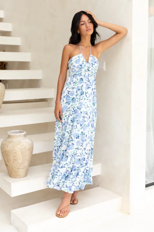 Sweet Love Maxi Dress Blue sold by Fortunate One