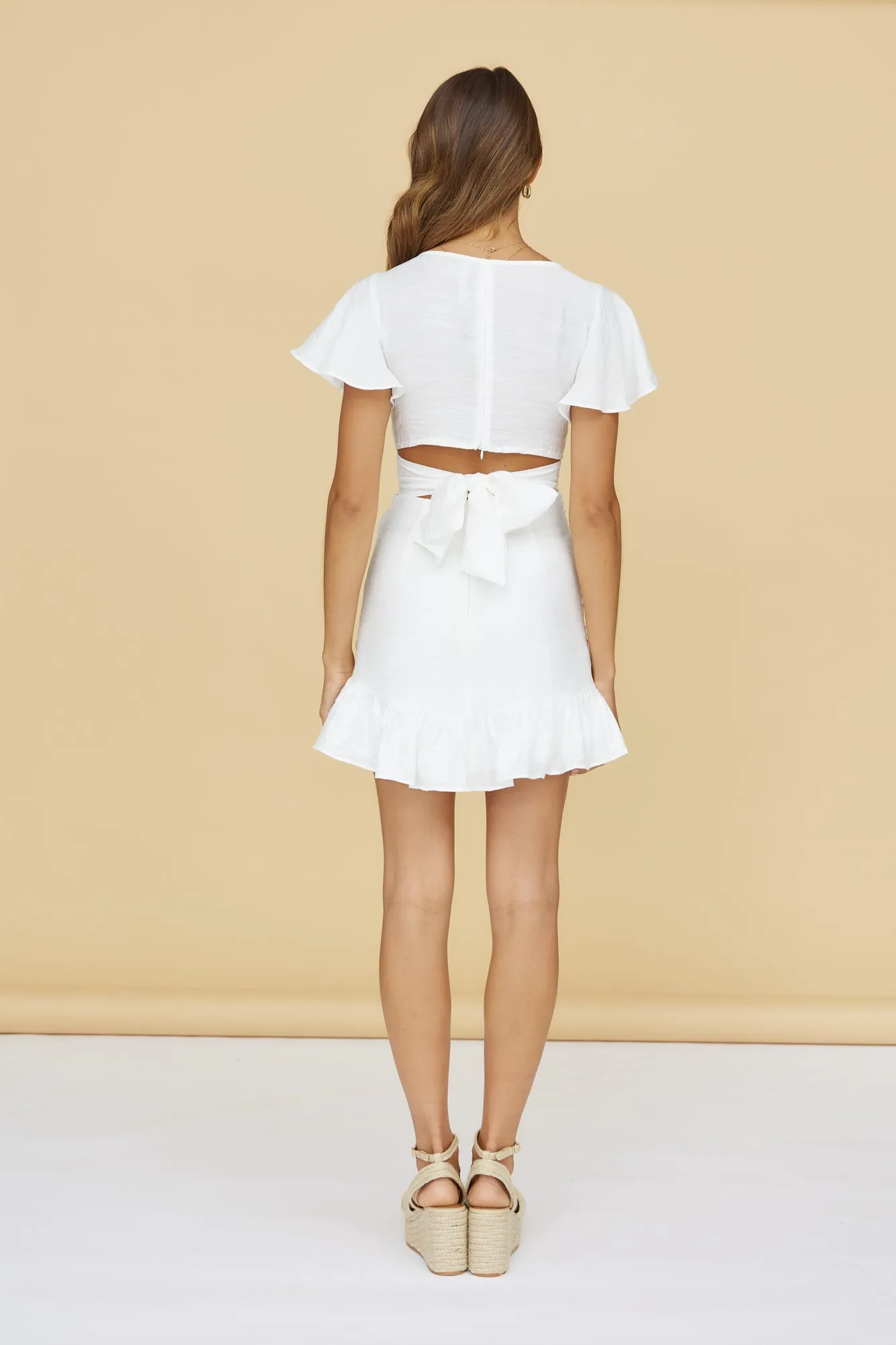 Small Moments Crop Top White sold by Fortunate One product image thumbnail 5