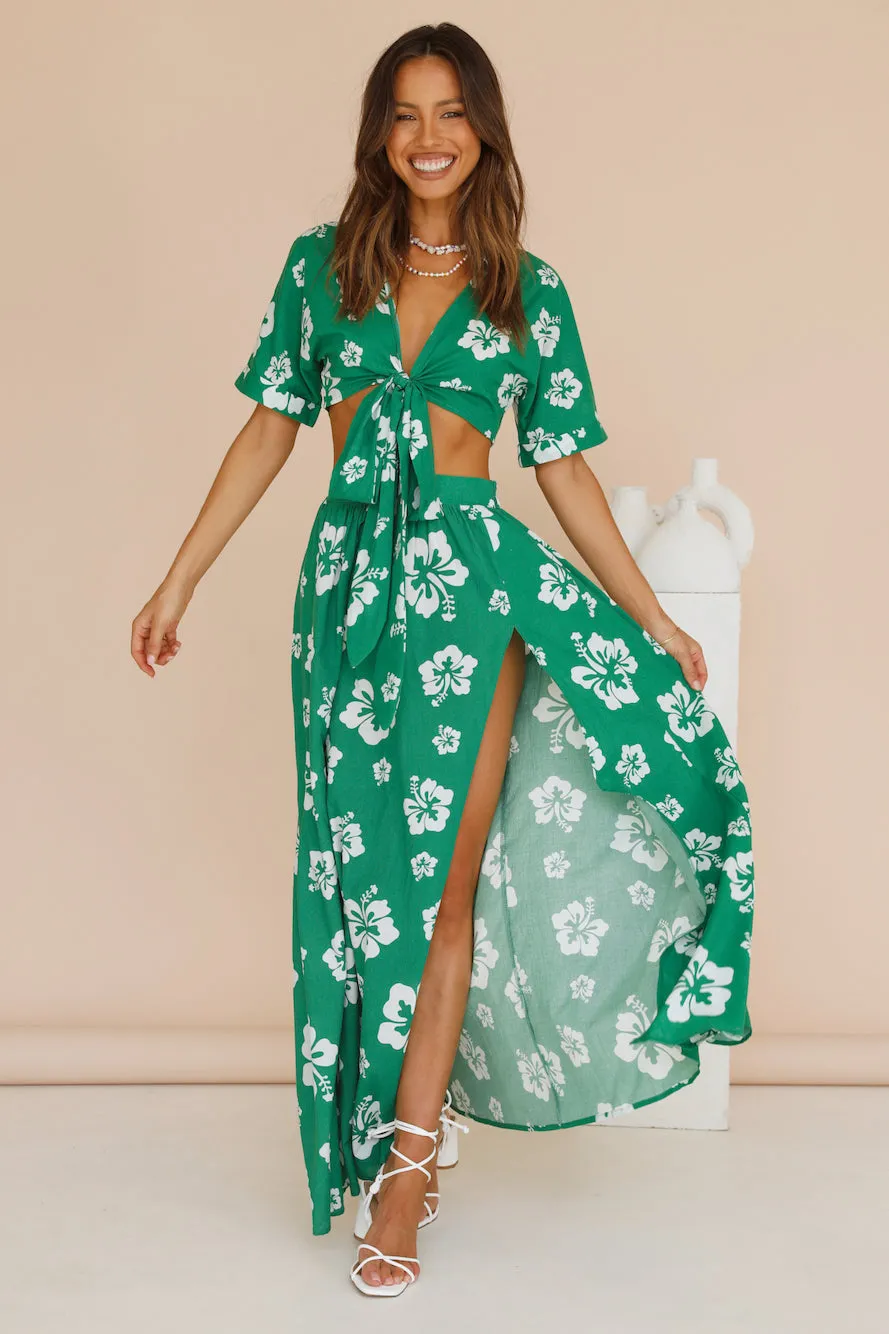 RUNAWAY THE LABEL Kamea Maxi Skirt Green sold by Fortunate One product image thumbnail 2