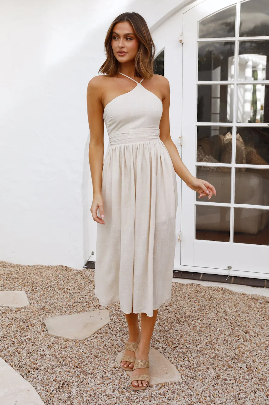 Sifting Sands Maxi Dress Beige sold by Fortunate One product image thumbnail 2