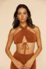 Ice Cold Crop Top Brown sold by Fortunate One