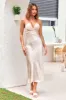 Caraway Maxi Dress Champagne sold by Fortunate One