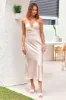 Caraway Maxi Dress Champagne sold by Fortunate One